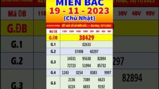 Xổ số Miền Bắc hôm nay ngày 19/11/2023 – KQXS Thái Bình – XS Miền Bắc – XSMB – KQXSMB – XSTB #shorts